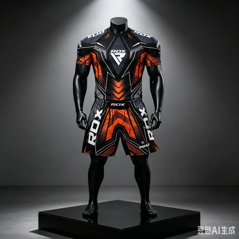 Image of Sommer Neuheit: MMA RDX Kampf-Set für Herren und Kinder – Übergroßes, atmungsaktives und schnelltrocknendes Trikot mit Shorts für Boxtraining