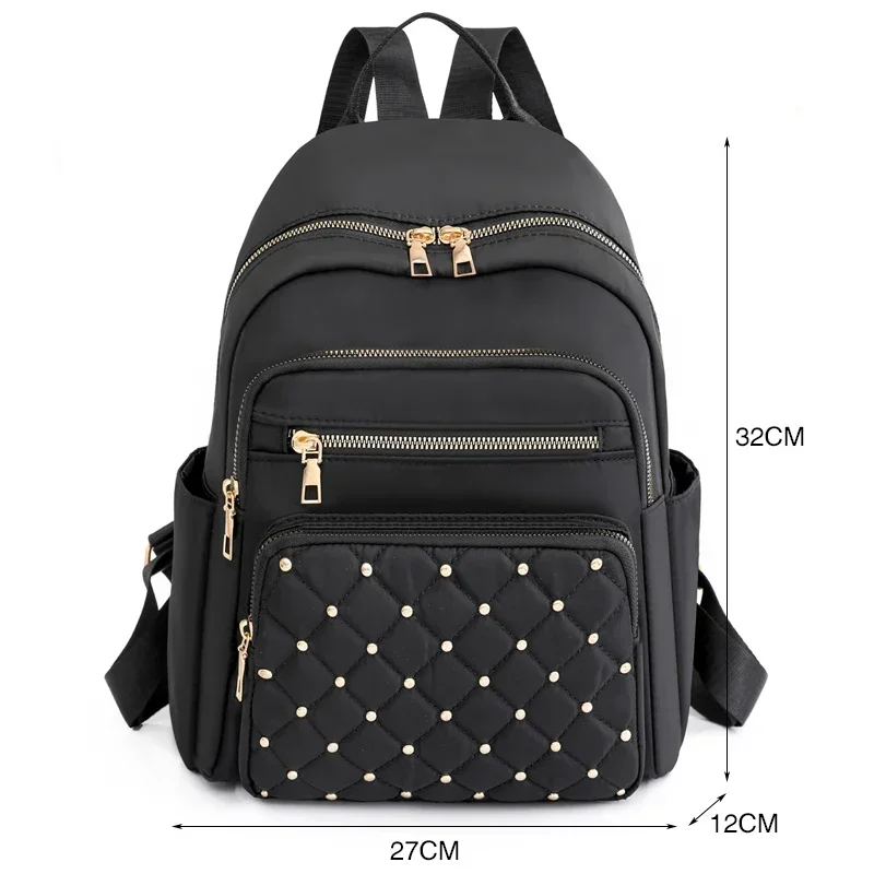 Mochila de moda para mujer, mochilas de nailon de alta calidad, mochila de viaje grande para mujer, mochilas escolares grandes para chicas adolescentes, bolso de hombro