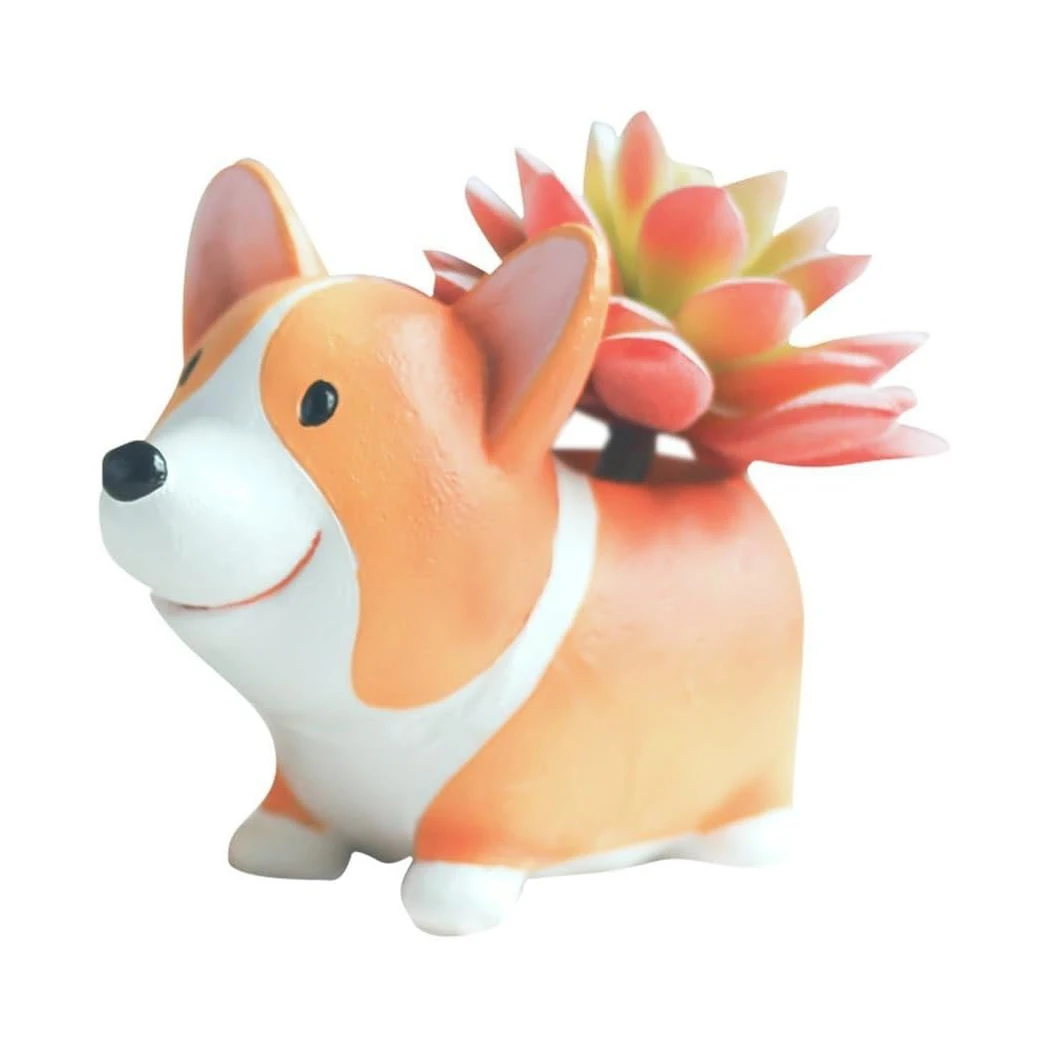 Sadzarki Corgi na sukulenty, mała doniczka, urocza doniczka na sukulenty, doniczka Bonsai, pojemnik na ołówki, doniczka dla dziewczynki, doniczki na