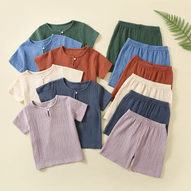 

Toddler Short Pajamas Set Baby Boys Girls Kids Snug fit Sleepwear pjs for Daily Life Style