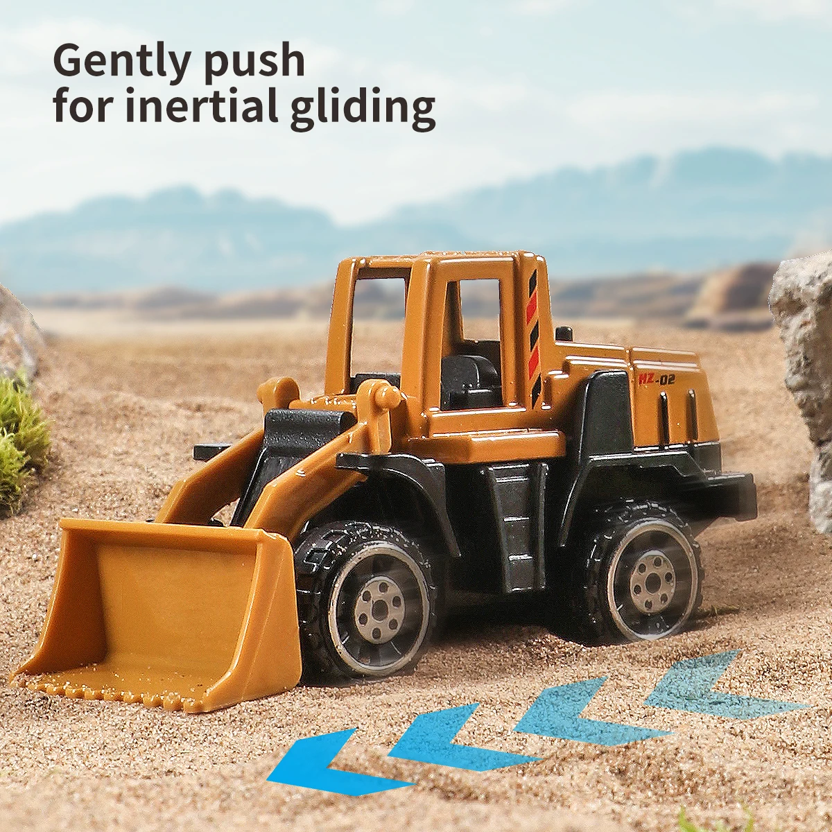 6 pz/set pressofuso in lega di plastica ingegneria camion caricatore trattore escavatore modello di costruzione veicolo giocattolo classico per il regalo dei bambini