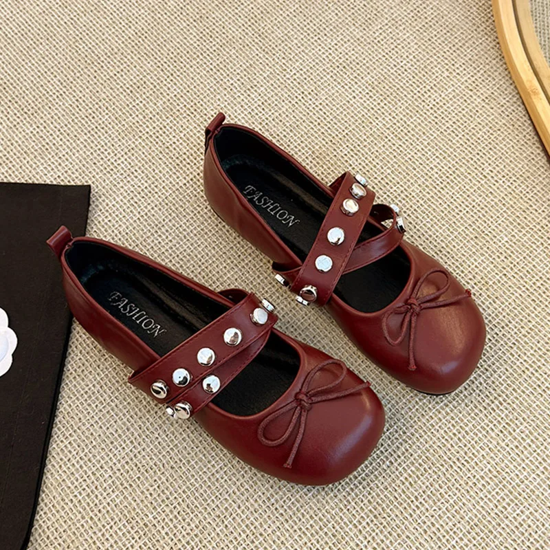 

Bow Women's Mary Jane Shoes Flats Fashion Casual Shoes for Woman Elegant Lolita Sandals New Shallow Sport Dress Mujer Zapatillas