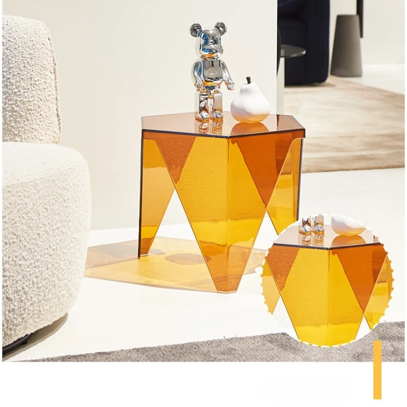 

Многофункциональный скандинавский журнальный столик с геометрическим дизайном в средневековом стиле, для небольших квартир, домашний кофейный столик, маленький столик