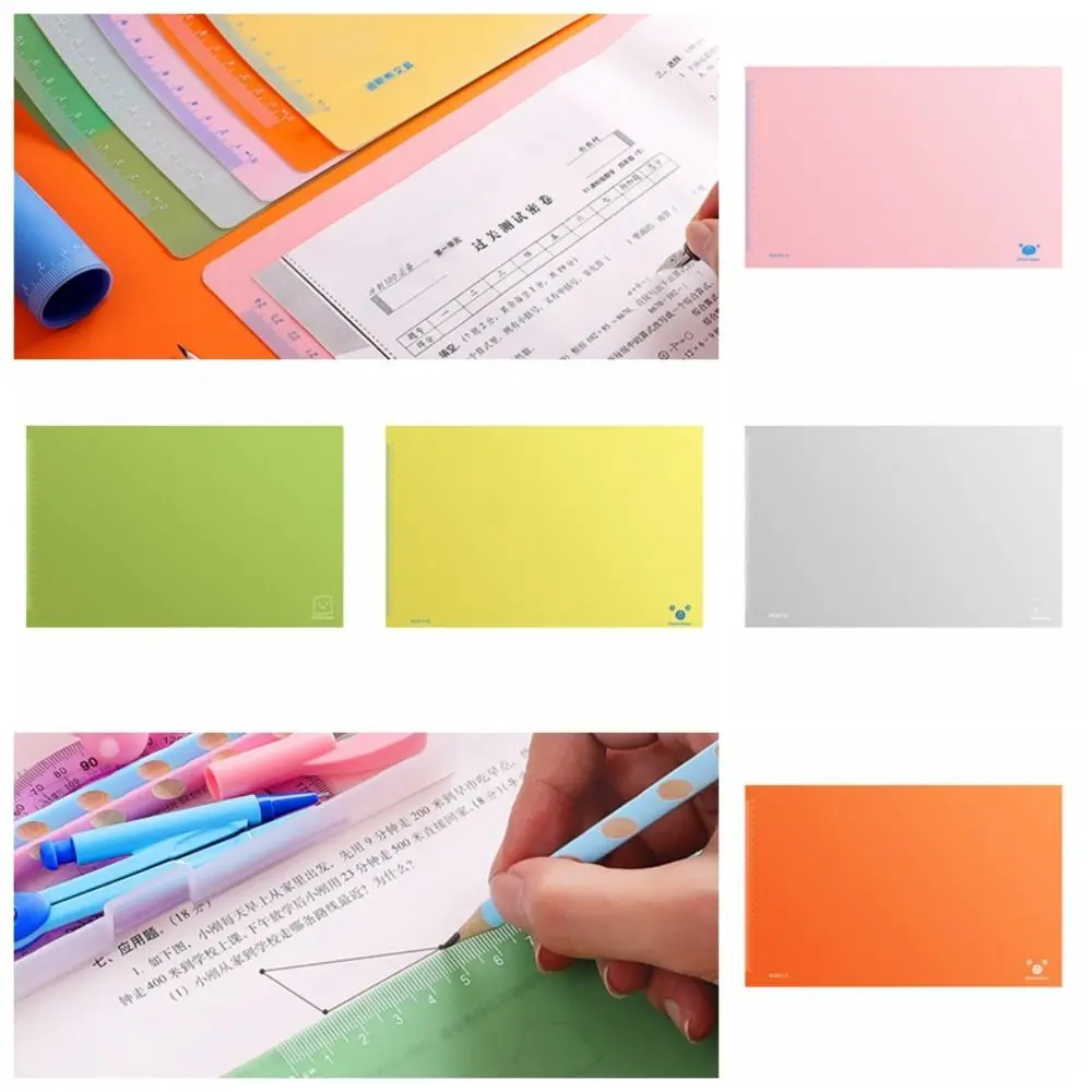 

Waterproof A3 Exam Desk Mat with Scale Portable Large-size Jelly Color Table Mat Multifunction Mouse Pad Children Placemat