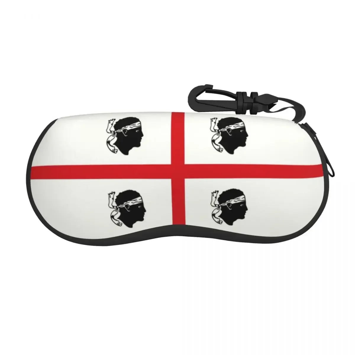 Custom Flag Of Sardinia Shell Glasses Case Unisex Travel Italy Sardegna Eyeglasses Case Sunglasses Protector Box