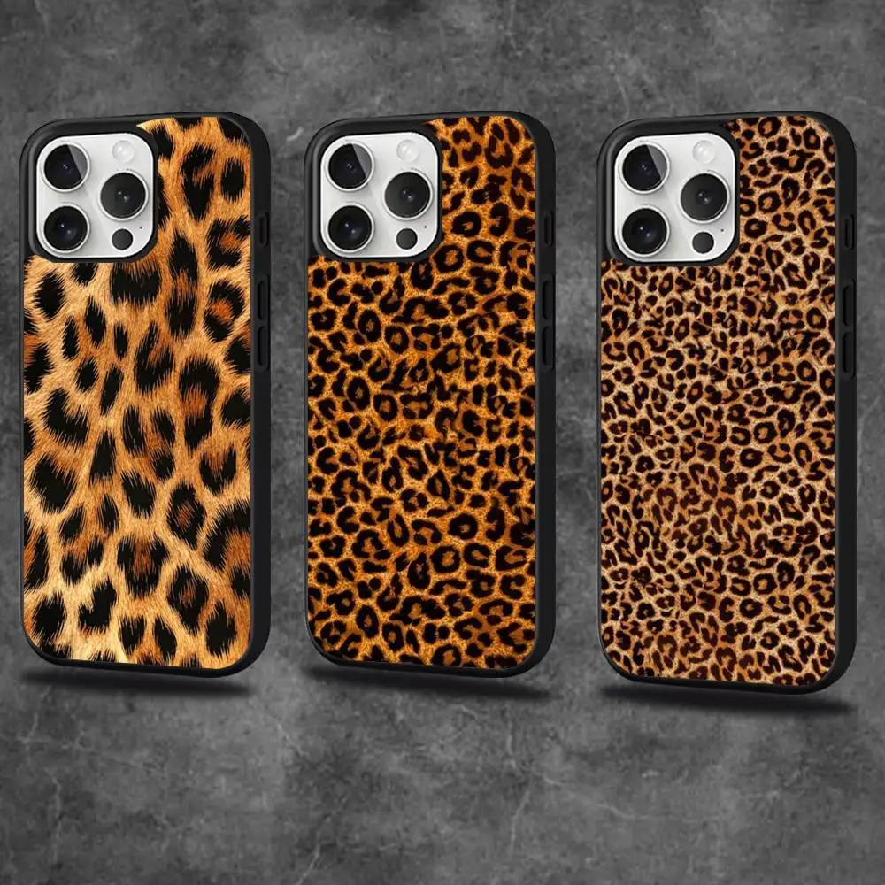 

Fashion Tiger Leopard Print Phone Case For iPhone 16,15,14,13,12,11,Pro,Max,Plus,Mini,SE4,E Magnetic Magsafe Wireless Charging