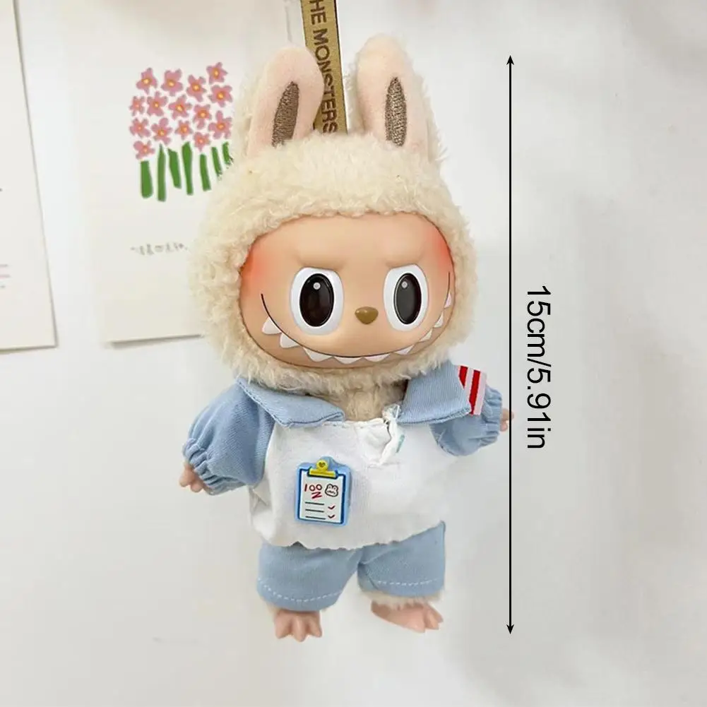 15cm carino Mini peluche vestiti per bambole accessori per la corea Kpop Exo Labubu Idol bambole abbigliamento regalo per bambini fai da te