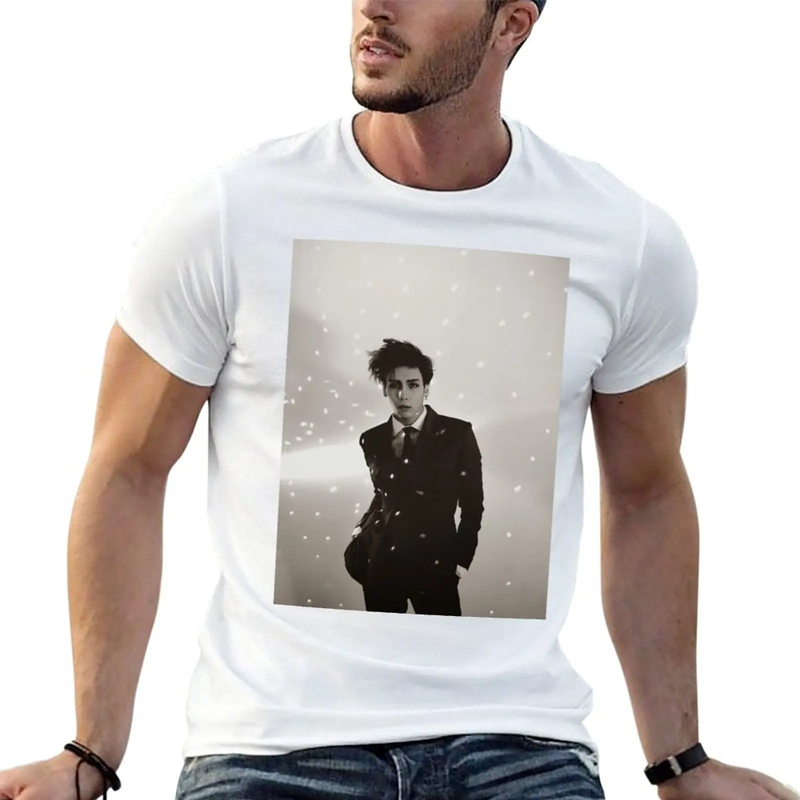 

SHINee JONGHYUN BASE T-Shirt cotton t shirt man mens graphic t shirts T-Shirt