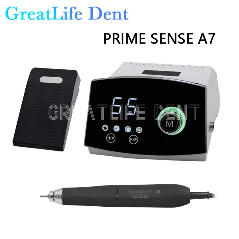 GreatLife Dent Prime Sense A7 240W 55000RPM Brushless Micro Motor Micromotor Speed Adjustable Polish Machine Jewelry Dental Lab