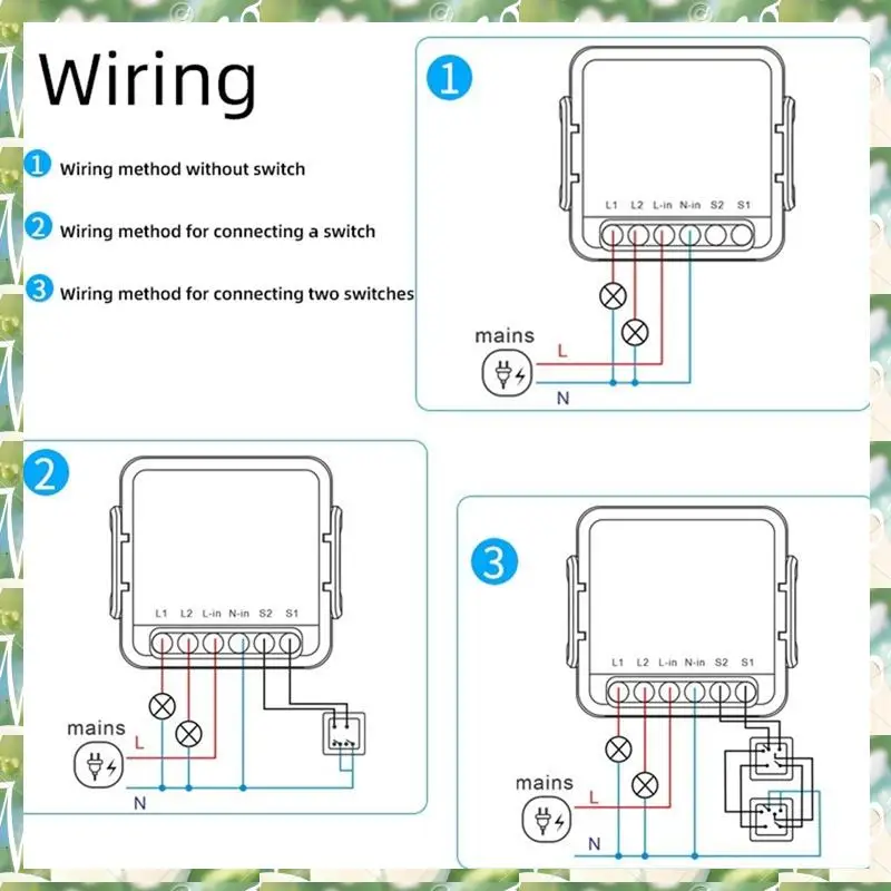 FIZP واي فاي وحدة تبديل التتابع 3/4 قناة AC100-240V العمل مع أليكسا المنزل وحدة تبديل ذكية صغيرة أ #5