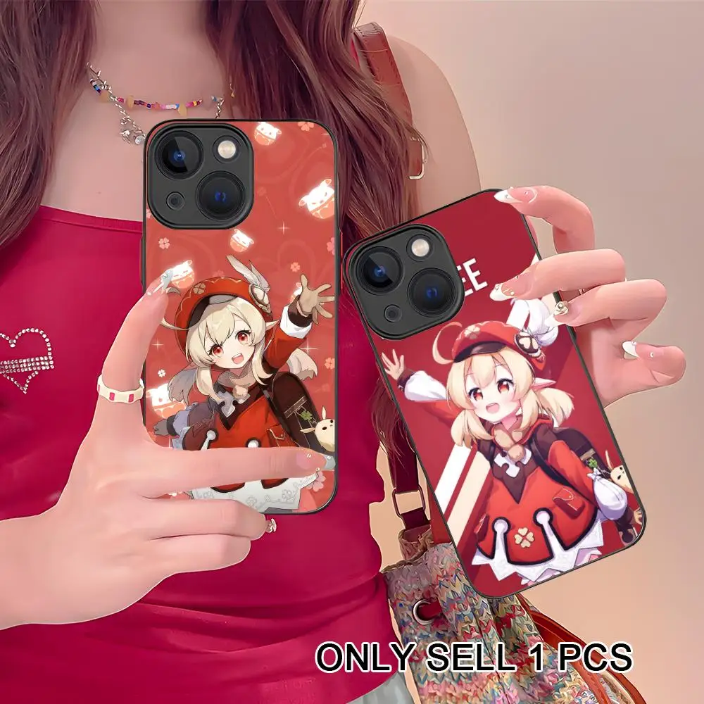 

Game GI Klee Phone Case for iPhone 17 16 15 14 13 12 11 X XR XS Air Pro Max Plus Mini Skin Feel Cover