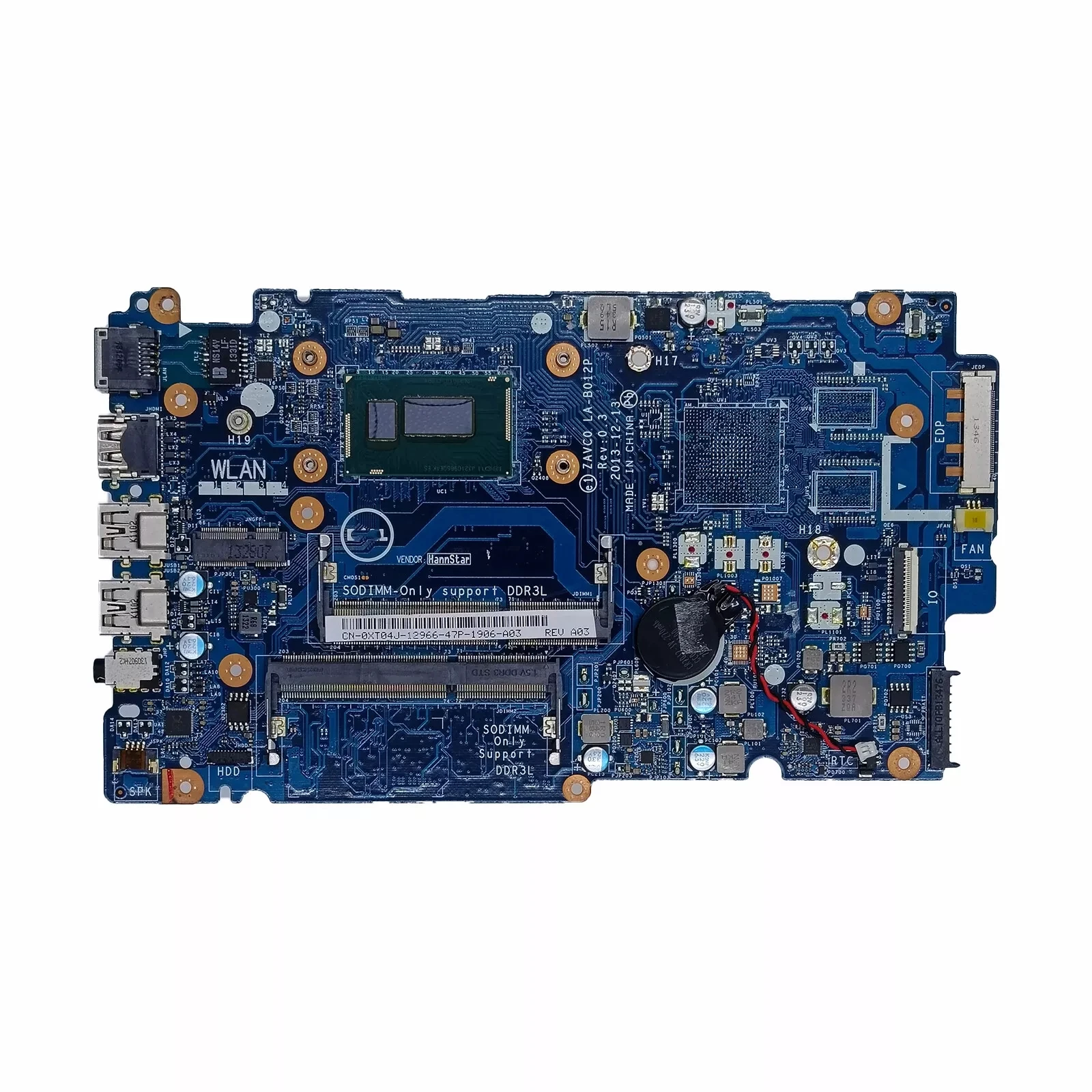 

0XT04J For Inspiron 5447 Motherboard ZAVC0 LA-B012P CPU i3-4030U