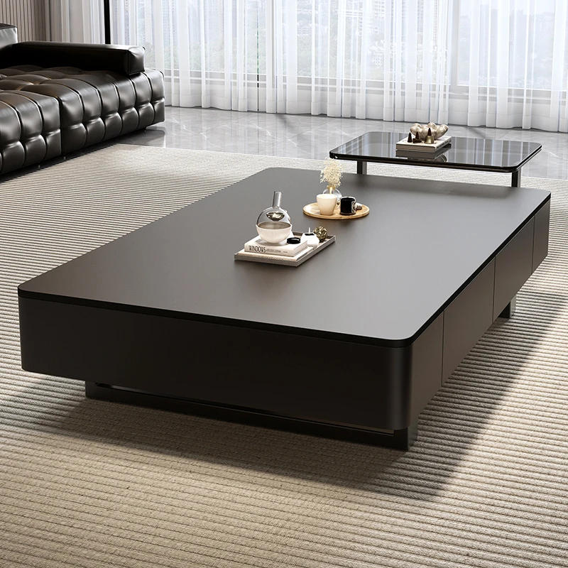 

Italian Modern Coffee Table Luxury Minimalist Unique Design Coffee Table Vintage Black Mesas De Centro Para Sala Furniture