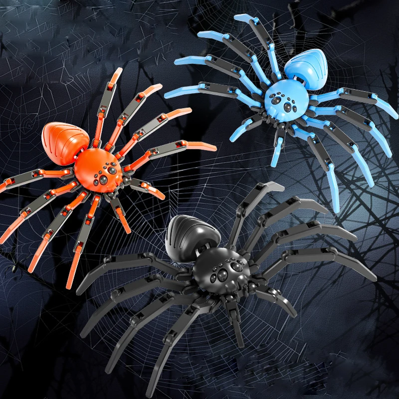 Multi-jointed Movable Nova simulation 3d Printed Spider Toys Realistic Fake Spider Action Model Game Toys For Boys Party Gifts