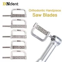 Hojas de sierra de mano de ortodoncia Dental para reducción 4:1, pelado interproximal, contraángulo, 5 tamaños, 15/25/40/60/90HD