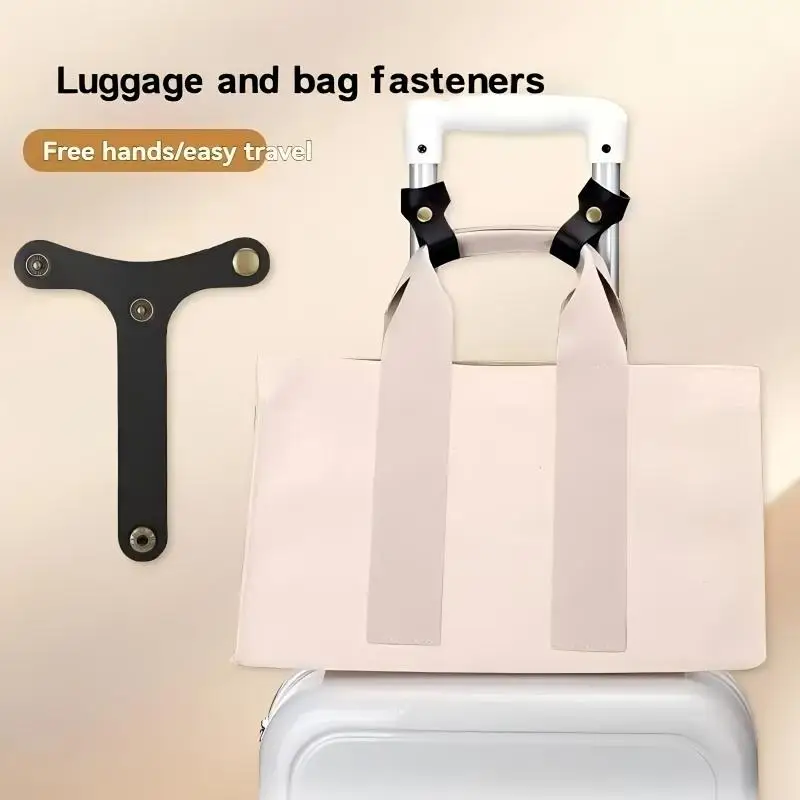 

T-Shaped Luggage Straps Anti-Drop Suitcase Bag Fasteners With Snap Buttons Anti-Loss Creative Travel Accessories