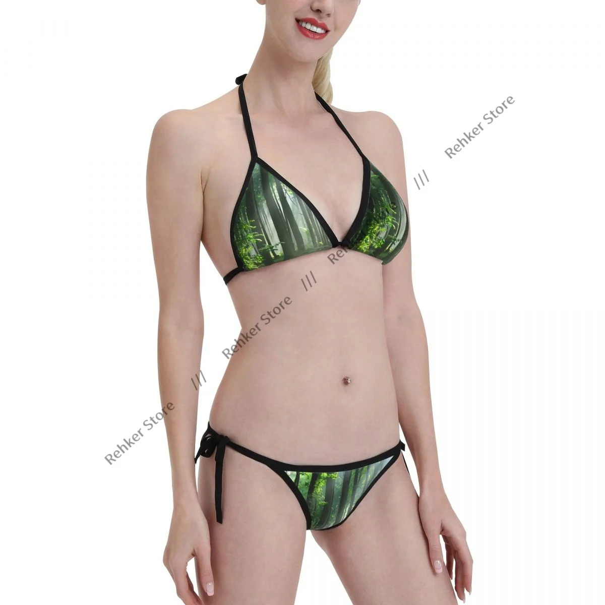

Sexy Bikini Morning In The Forest Swimsuit Women Swimwear Set Bathing Suit Beach Wear