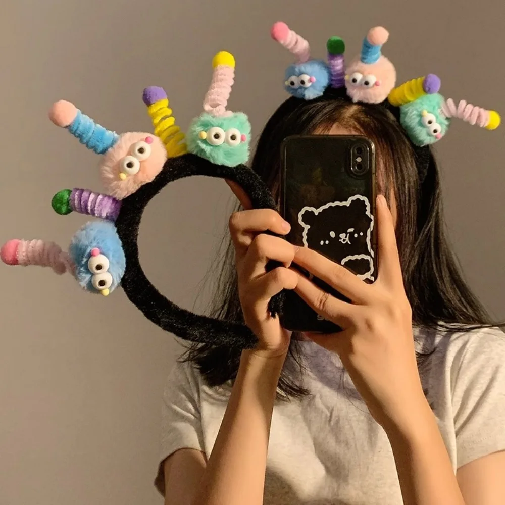 Diademas divertidas de monstruo pequeño para niñas, varita de torsión encantadora, diadema de Aro para fiesta de disfraces, adorno de Cosplay, accesorios para el cabello