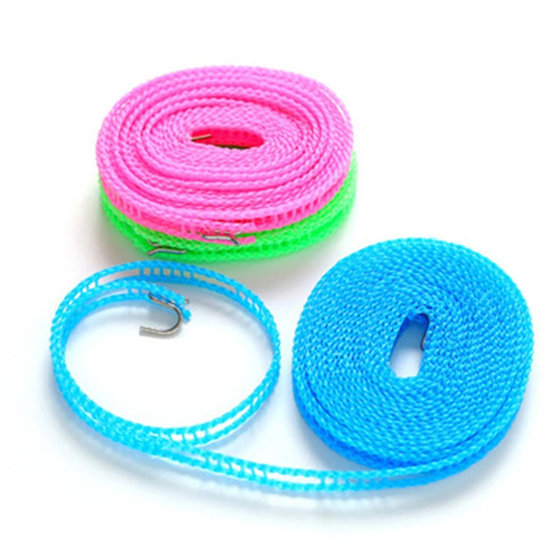 Windproof Clothesline 3/5/8/10 meters Durable Travel Clothes Line Rope Portable Clothes Drying Line Length Adjustable Non-Slip
