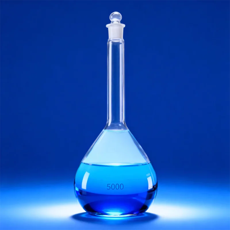 

5000ml glass volumetric flask white volumetric flask quantitative bottle single marking