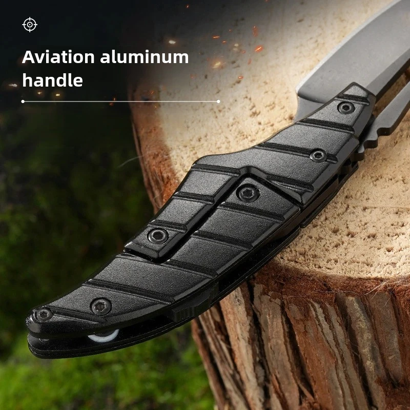 Mechanical Creativity Outdoor Mini Outdoor Folding Knife Portable Fruit Portable Key Knife Stainless Steel Self-Defense Camping