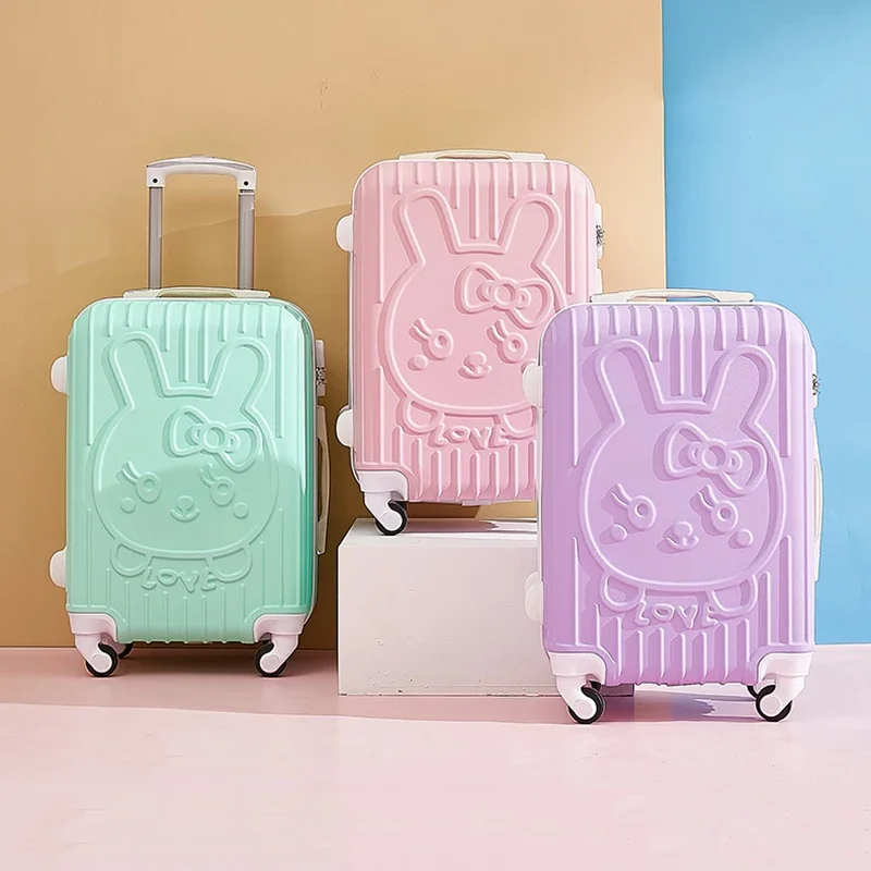 Cute Luggage 20 Inch Small Fresh Travel Case Male Female Student Cartoon Japanese Trolley Case Password Parent Box Suitcase Bags