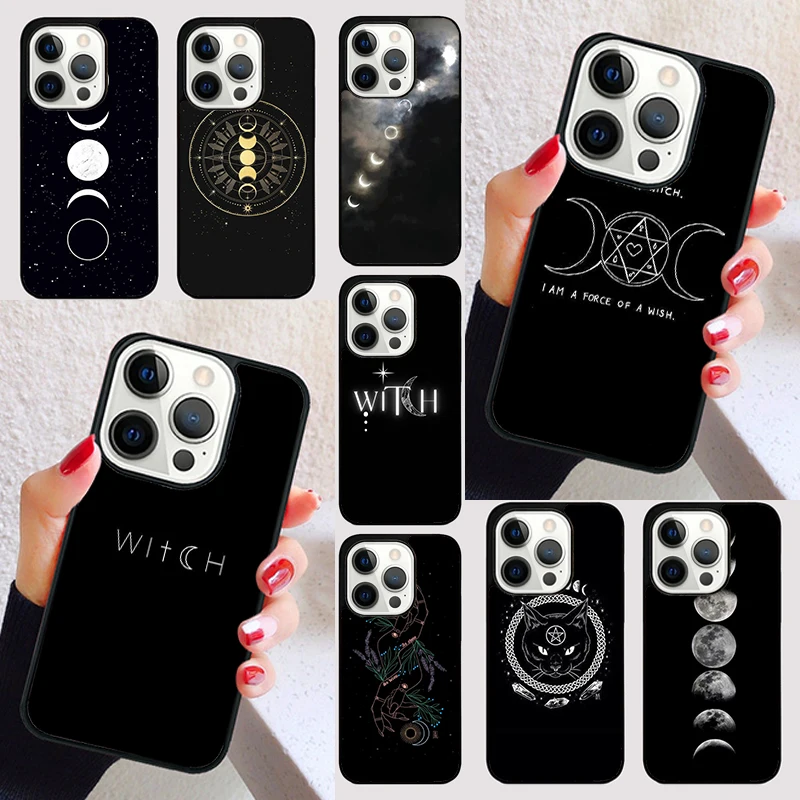 Witchcraft Witch Moon cover For iPhone 15 16 13 12 11 14 Pro Max Mini Max SE 2020 7 8 6S Plus Phone Case