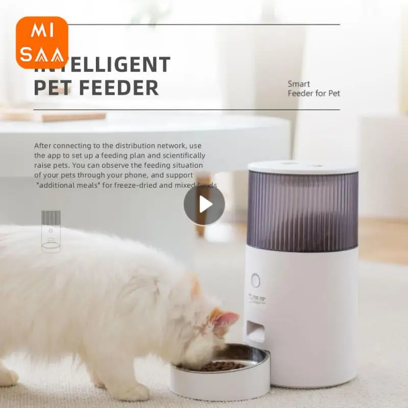 

Remote Control Feeder Record Automatic Feeding Cat Food Dog Food Automatic Feeder 2.5l Dog Food Cat Food Feeder Pet Supplies