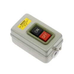 BS230B Control Push Button Switch AC380V ON-OFF 2 position 3.7KW Three phase Power Start switch 50Hz/60Hz