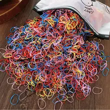 1000Pcs Baby Girls Elastic Hair Bands Transparent Small Rubber Band Ponytail Holder Hair Tie Headband Girls Hair Accessories Set