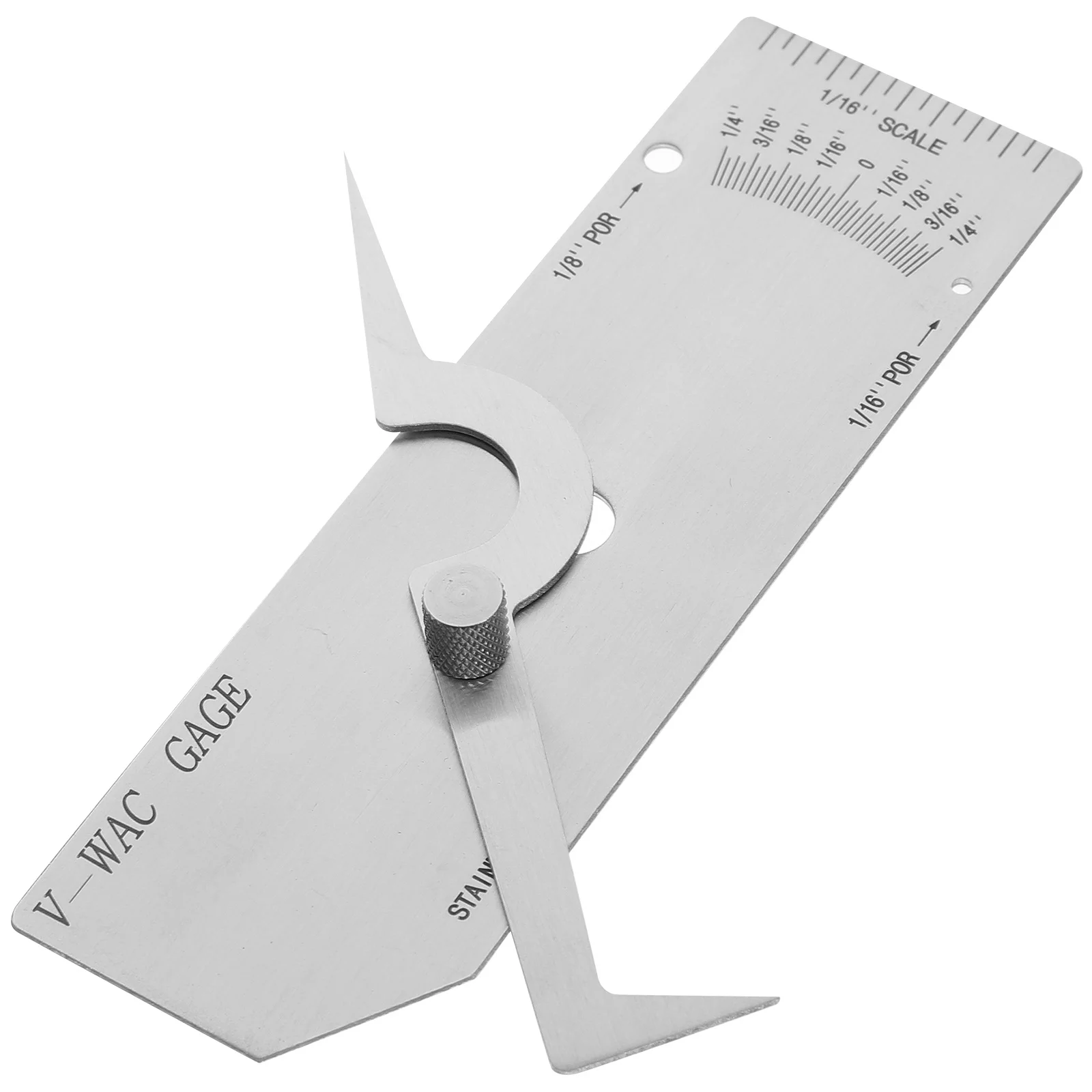 مقياس لحام فيليه من الفولاذ المقاوم للصدأ مقياس فحص اللحام مسطرة متينة لجسور غلايات بناء السفن الاحترافية #4