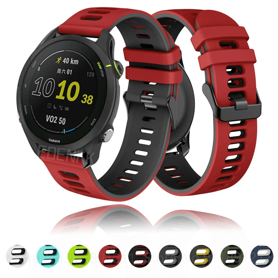 Silicone Wrist Strap For Garmin Forerunner 255 265 165 55 245 645 Venu 3 2 Vivoactive 5 4 3 Venu SQ2 Smart Watch Band Bracelet