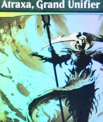 

ONE "Atraxa, Grand Unifier" TCG Magical Proxy Cards Black Top Quality Board game deck Trading Cards Proxy