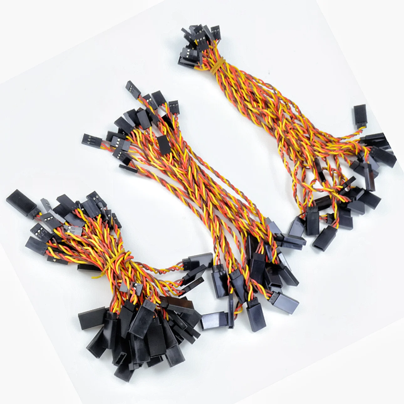 10pcs 10/15/20/30/50/100cm 30 Core Futaba JR Servo Cable, Model Aircraft Servo Extension Cable, Anti-Interference Servo Cable