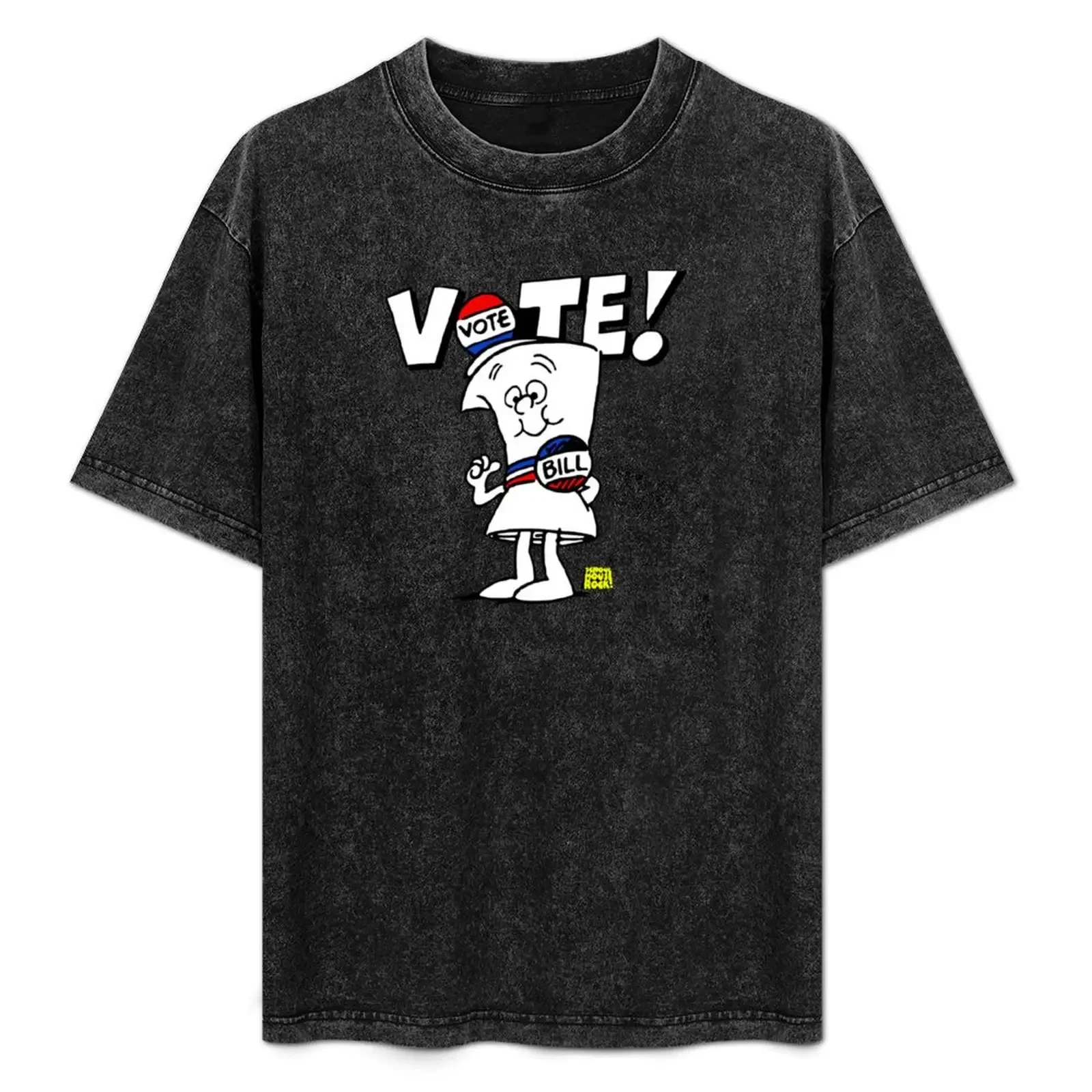 

Футболка Schoolhouse Rock Vote with Bill, простая повседневная футболка с короткими рукавами
