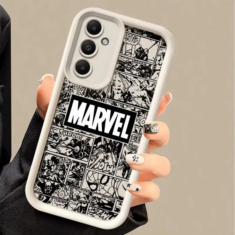 Marvel Logo Avengers Phone Case for Samsung Galaxy A12 A13 A14 A22 A23 A24 A32 A33 A34 5G Silicone Soft Cover