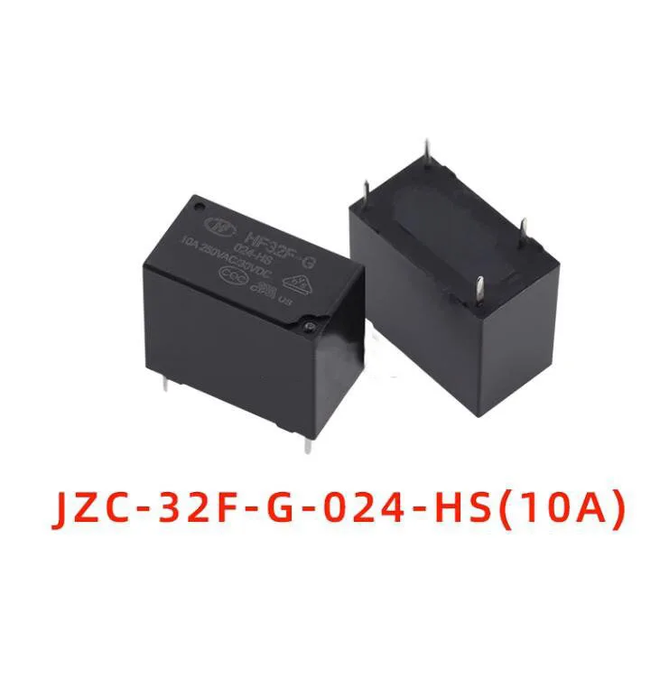 JZC-relé HF 32F-G-005 012 024-HS3 HS 4PIN 5A 10A, 10 unidades por lote