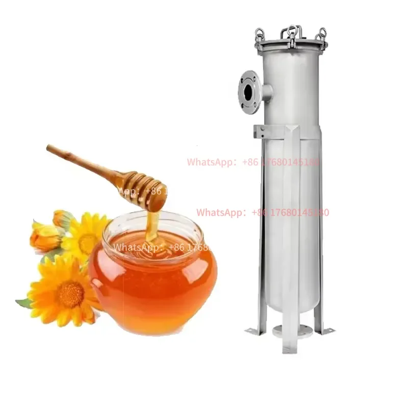 Filter Single Bag 3 #Stainless Steel 304 Bag Filter Housing for Oil/Honey/Paint Filtration