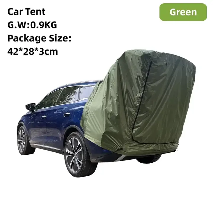 Outdoor Rainproof Canopy Roof Top Car Rear Camping Tent Glamping SUV Car Awning Rear Tent Tail Shade For Travel