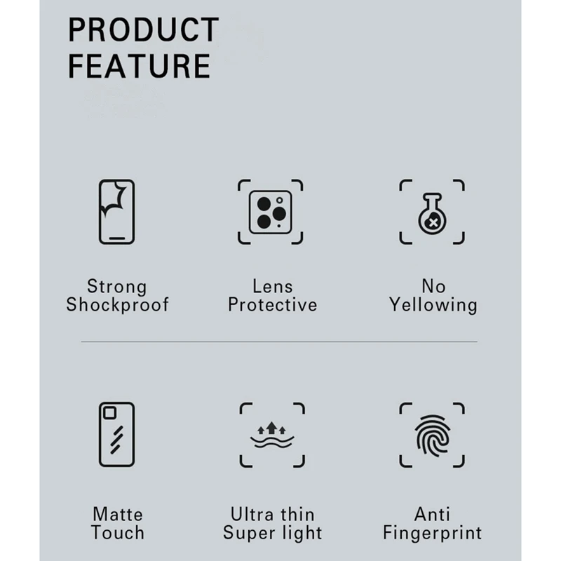 جراب هاتف غير لامع مقاوم للصدمات مضاد للسقوط لهاتف آيفون ، غطاء رقيق شفاف ، جراب حماية