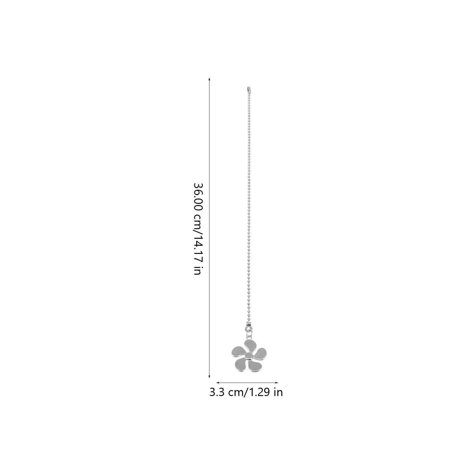 

2Pcs Durable Zinc Alloy Ceiling Fan Pull Chain Beautiful Decoration for Ceiling Light