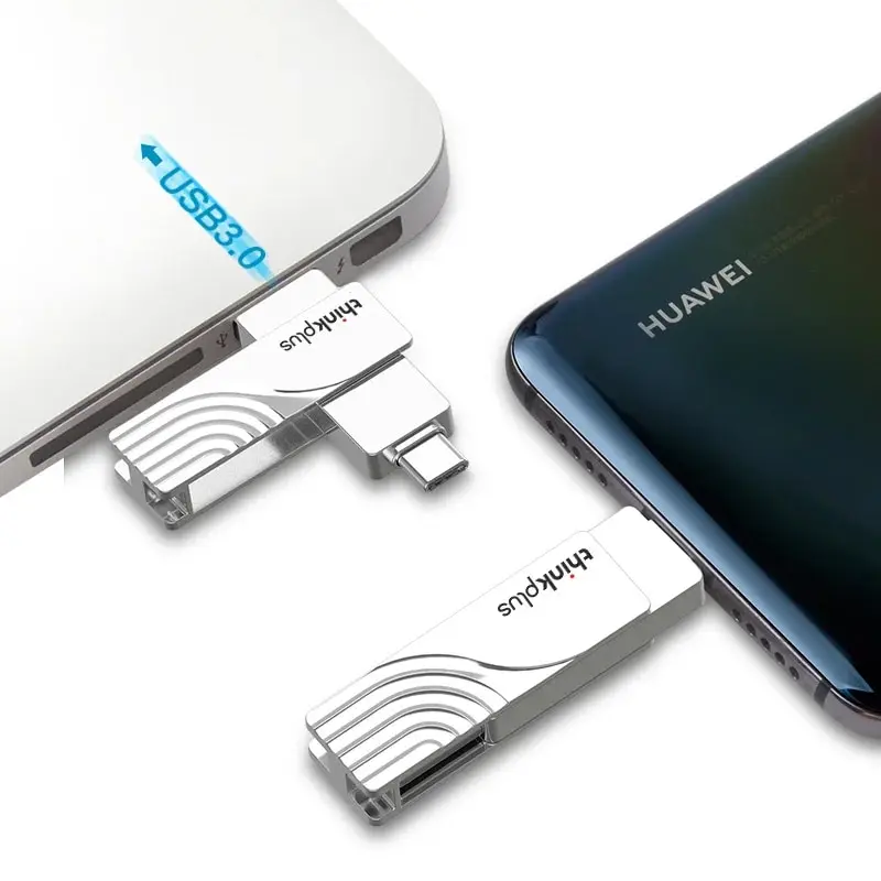 ThinkPlus for Lenovo USB Flash Drive 3.2 Type A Type C 32GB 64GB Pen Drive for PC Andriod Smartphone Memory Stick Storage U Disk