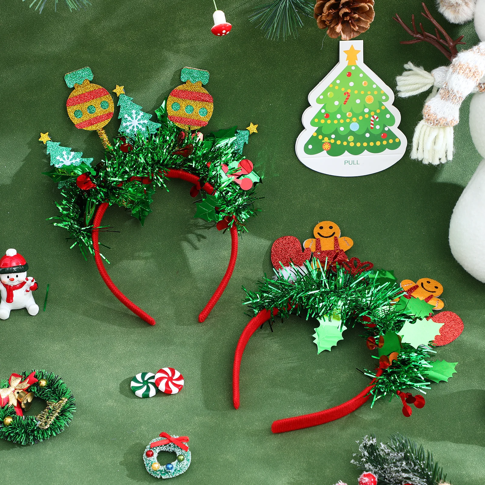 

4 pcs Christmas Headband For Women Girls Cute Deer Antlers Holiday Hair Accessories Festive Party Reindeer Headbands Xmas Fun