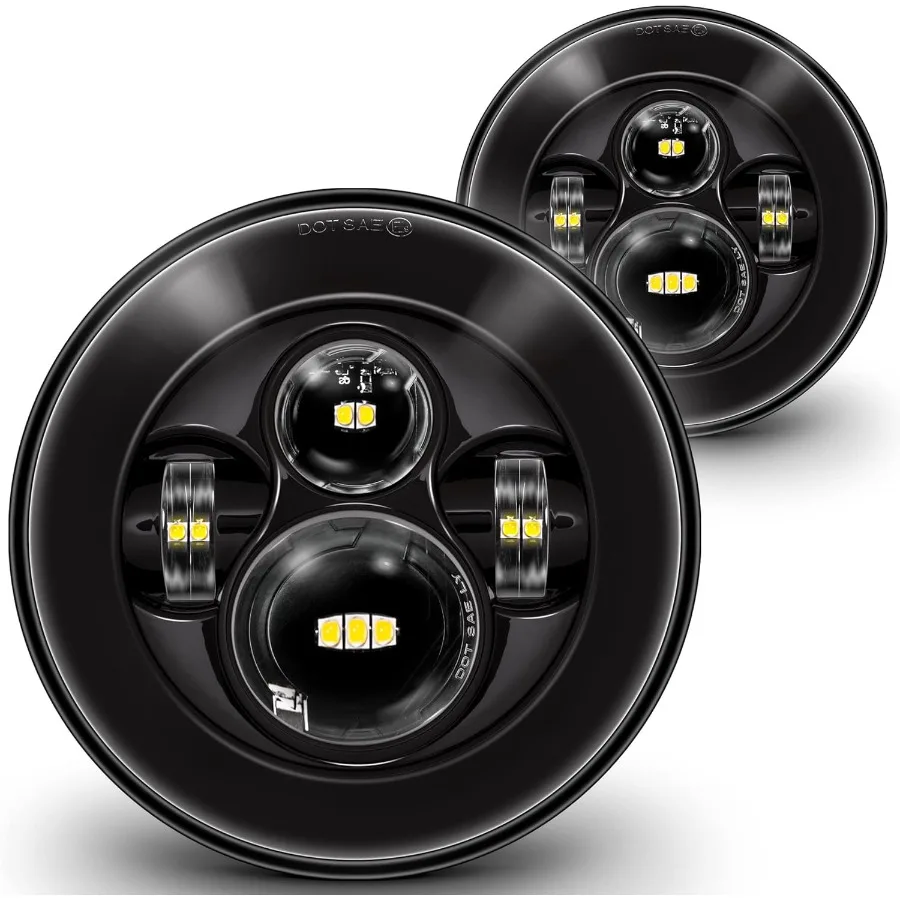 

TRUE MODS 7-дюймовые светодиодные фары H6024 для Jeep Wrangler JK Unlimited JKU TJ LJ CJ TJ, аксессуары с высоким и низким запечатанным лучом Techn