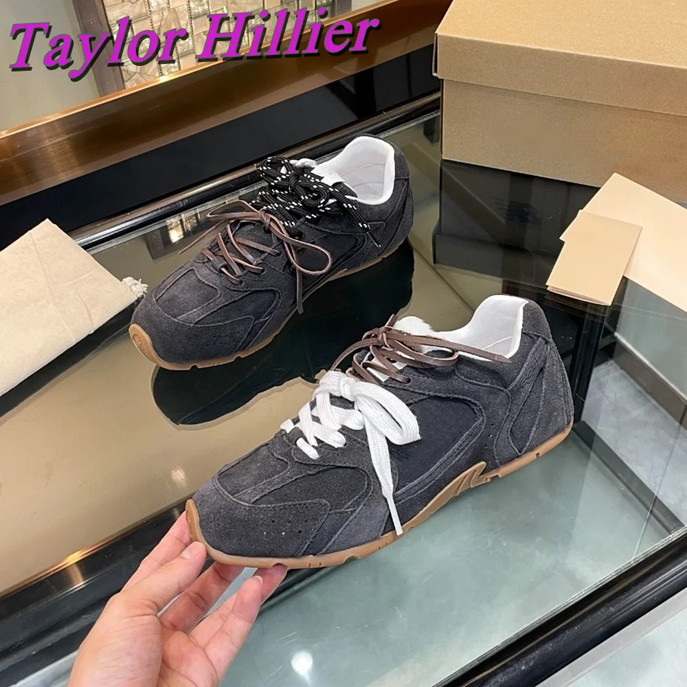 Trendy Lace Up Solid  Sneakers Round Toe Men Hot Sale Flat Casual Sports Women Shoes Silver Black Fashion 2024 New Arrival