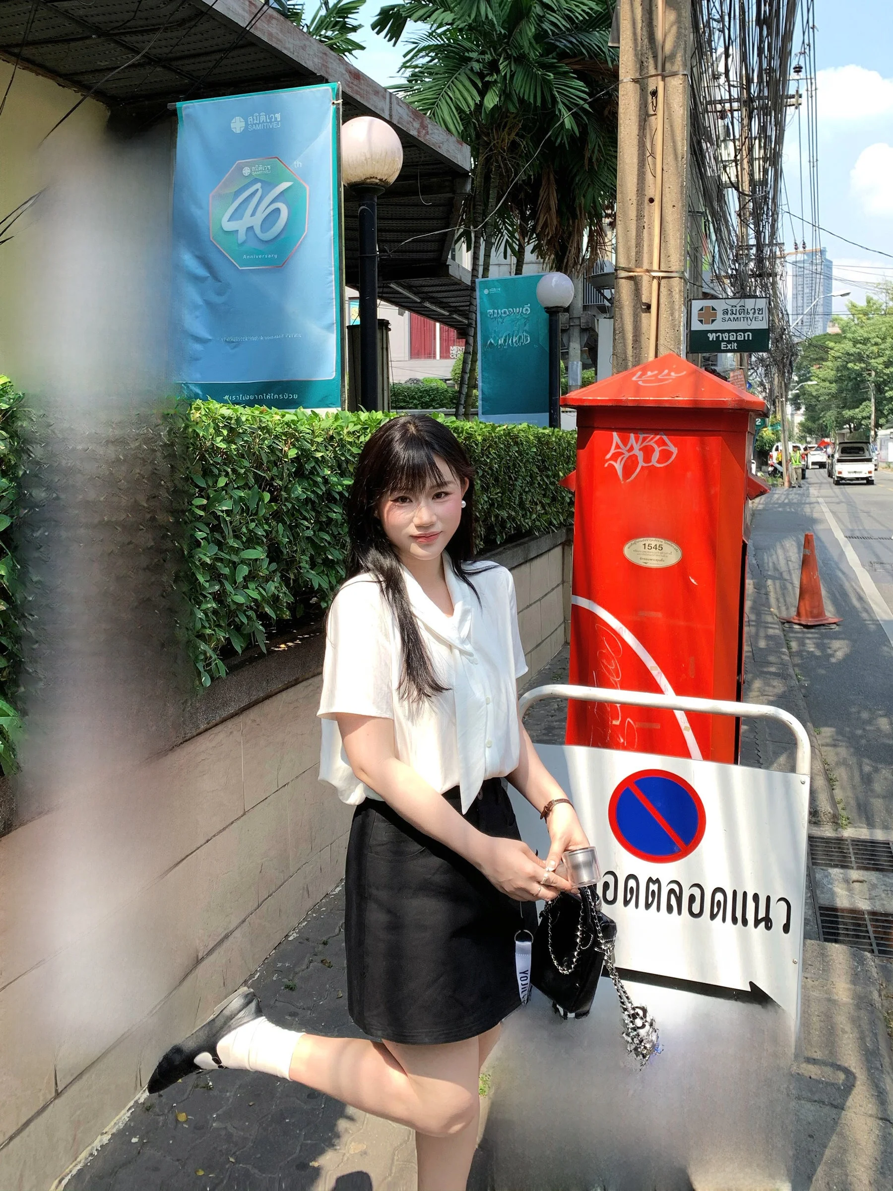 

Gentle Wind Bell White ort Sve irt Women's Sle Belted Slimming Top Cotton Viscose Nylon Spring New Arrival