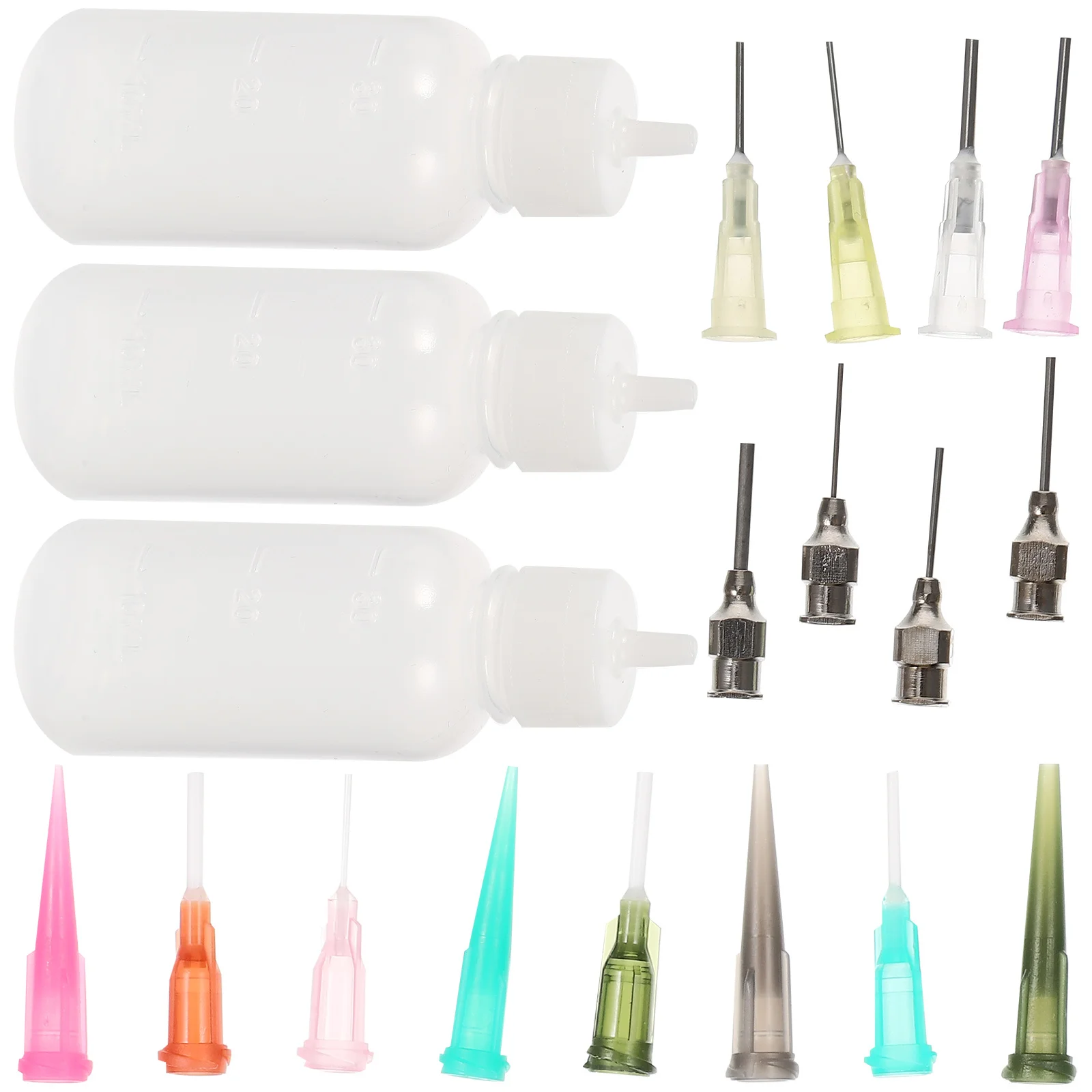 

1Set Liquid Dispensing Bottles 30Ml Refillable Plastic Squeeze Tube for Craft Painting Adhesives Precision
