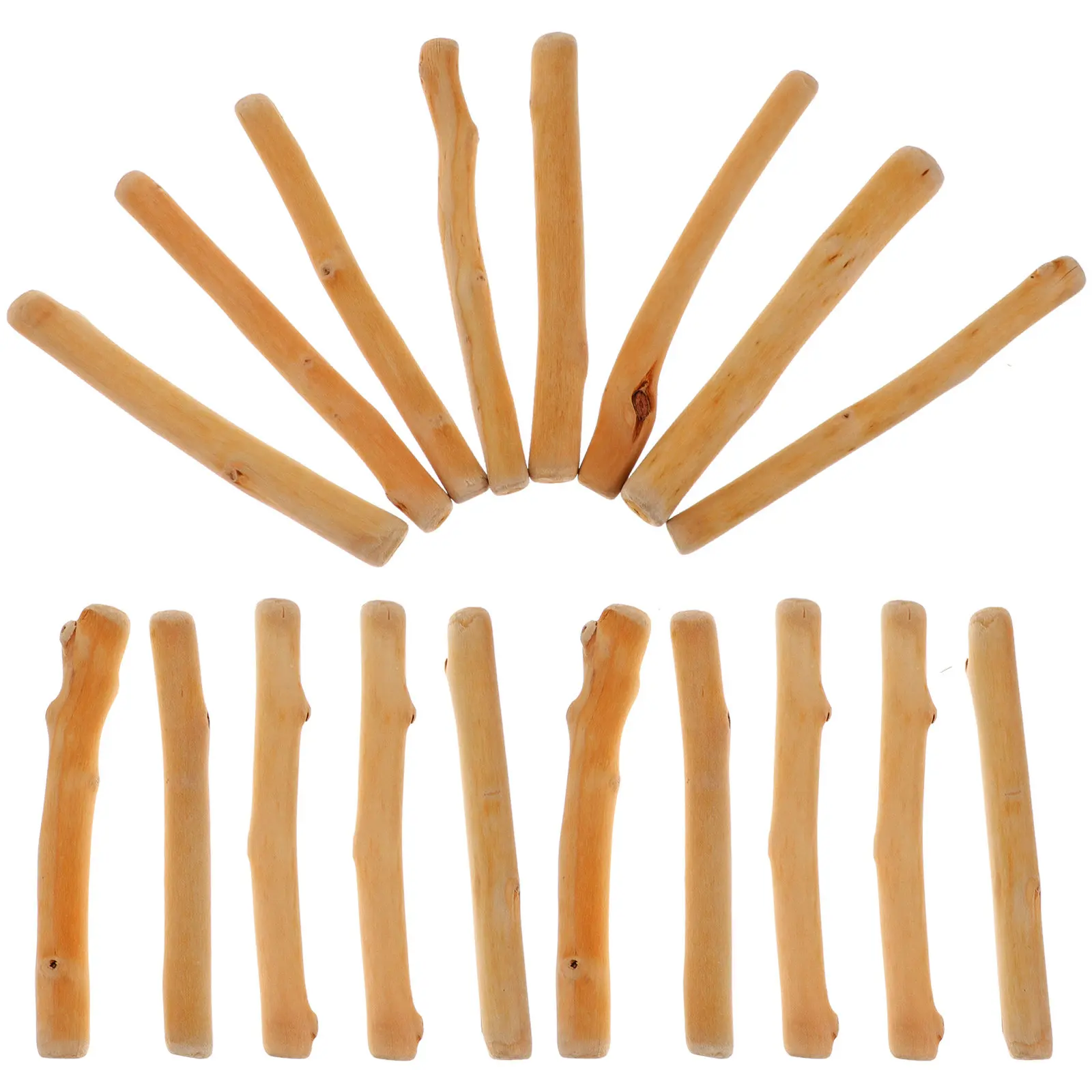 

2 Bags Pieces Natural Wood Sticks for Hobbies Handicrafts Puppet Decor Rustic Theme Craft Supplies DIY