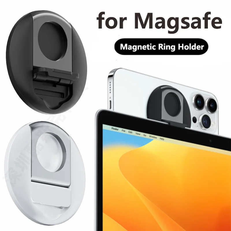 

For Apple iPhone 14 13 MagSafe Macbook iPad Continuity Camera Mount Stand Magnetic Mobile Phone Ring Buckle Holder Bracket
