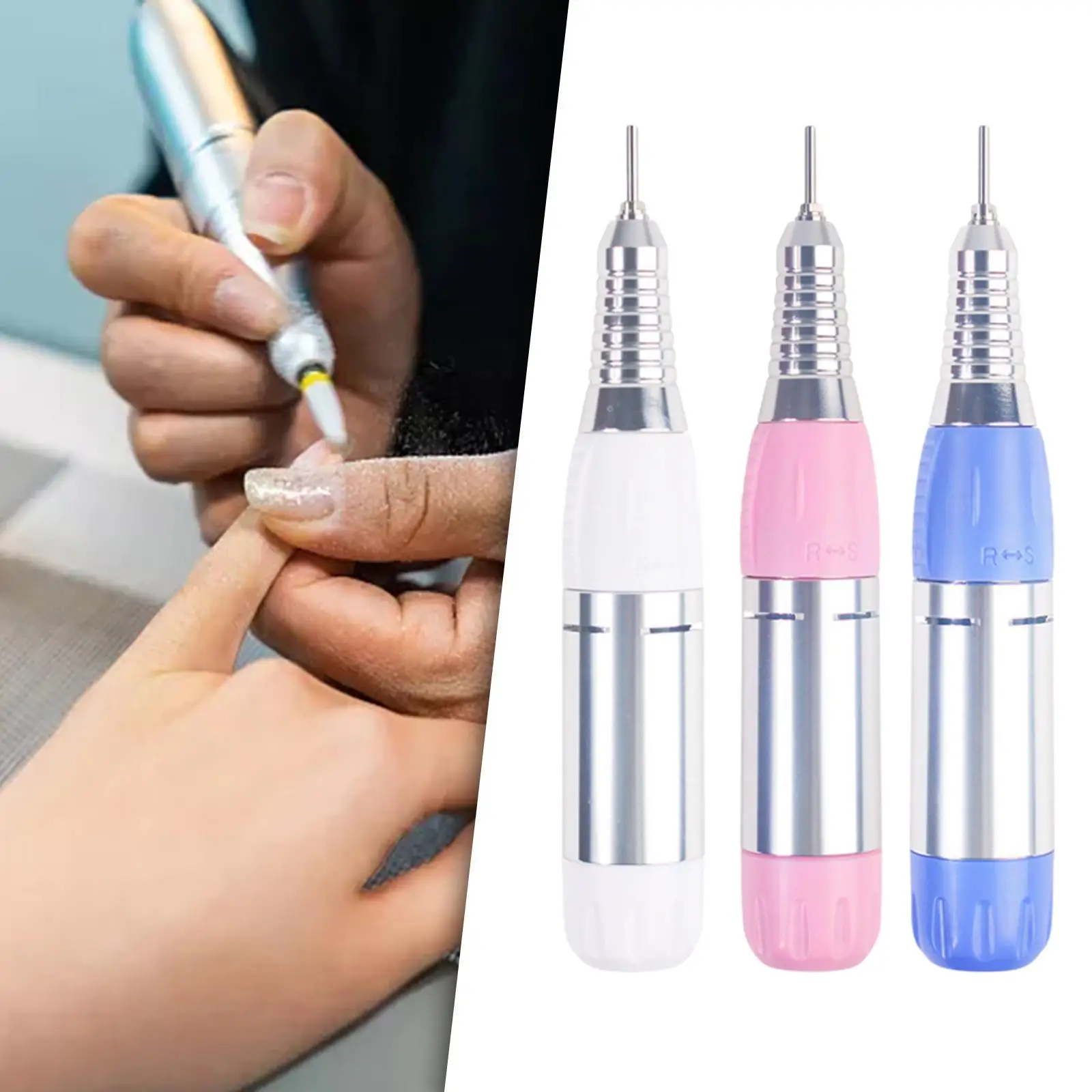 Electric Nail Grinder Handle 25000RPM Polisher Handpiece Nail Art Tool